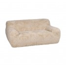 BETTAN 2 SEATER SOFA BEIGE FABRIC 185 X 107 X 79,50 CM thumbnail