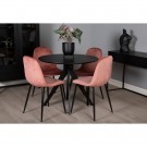 Alexis - Konsollbord med skuffer Svart 120x40x76 Mdf, Metall thumbnail