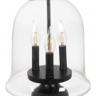 CEILING LAMP BLACK METAL / GLASS 33 X 33 X 54 CM thumbnail