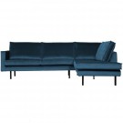 WOOOD RODEO CORNER SOFA RIGHT VELVET BLUE thumbnail