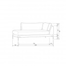 Vtwonen COUPLE LOUNGE ELEMENT LEFT LIGHT GREY thumbnail