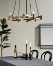 Chandelier taklampe i messing,10 lys fra Nordal thumbnail