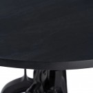 Spisebord svart tre-jern 110x110x78 thumbnail