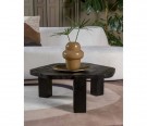 DENISON COFFEE TABLE BLACK 80 X 77 X H 30 CM thumbnail
