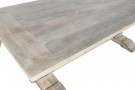 TABLE SOLID WOOD MANGO 215X100X76 DECAPE WHITE thumbnail