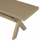 Delta piknikbenk aluminium grønn/sand 220x35cm thumbnail