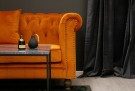 Velvet 3-seter sofa oransje thumbnail
