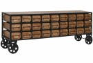  NEW DELHI Metall og gran 142X30X50 med hjul thumbnail