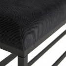 Vito - Benk Svart 103x34x51 100% Polyester, Metall, Skumgummi, 1stk thumbnail