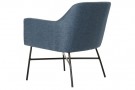 ARMCHAIR POLYESTER METAL 66X62X75 BLUE thumbnail