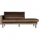 WOOOD RODEO DAYBED LEFT VELVET TAUPE thumbnail