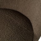 WOOOD CELINE ARMCHAIR IN TEDDY FABRIC - WARM GREEN thumbnail