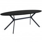 WOOOD BRUNO DINING TABLE OVAL MDF BLACK 220x100CM thumbnail