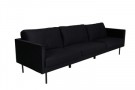 Zoom 3-seter sofa svart thumbnail