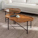 SETT S/2 COFFE TABLE NATURAL WAY WOOD / GLASS 89 X 50 X 40 CM thumbnail