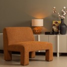 WOOOD Lavid armchair in Teflon-coated polyester - Ginger thumbnail
