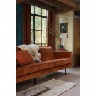 WOOOD RODEO SOFA 3 SEATER VELVET RUST thumbnail