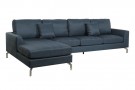 COUCH POLYESTER METAL 300X160X85 BLUE thumbnail
