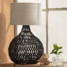 Ios bordlampe base papir mache naturlig thumbnail