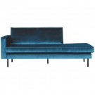 WOOOD RODEO DAYBED LEFT VELVET BLUE thumbnail