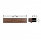 WOOOD CRUMBLE CARVED TV UNIT MANGO WOOD WALNUT thumbnail