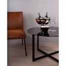 Figo - Sofabord Svart med print D80x51 Glass, metall thumbnail
