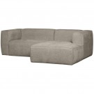 WOOOD BEAN CHAISE LONGUE RIGHT HEFTY MELANGE TRAVERTIN thumbnail