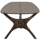 WOOOD FLASH COFFEE TABLE MANGO WOOD/GLASS WALNUT thumbnail