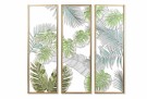 Veggdekorasjon sett a 3 stk  METAL GLASS 122X3X122  thumbnail