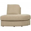 Vtwonen FAMILY 1-SEAT ELEMENT ROUND CORNER LEFT WOVEN FABRIC SAND thumbnail
