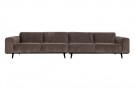 WOOOD STATEMENT XL 4-SEATER 372 CM FLAT RIB TAUPE thumbnail