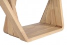 COFFEE TABLE WALNUT GLASS 130X70X42 10 MM, NATURAL thumbnail