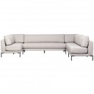 Vtwonen COUPLE DINING BENCH CORNER ELEMENT LEFT LIGHT GREY thumbnail
