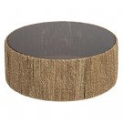 MAIN TABLE GLASS-NATURAL FIBER ROOM 81 X 81 X 31 CM thumbnail