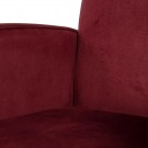 Lenestol bordeaux stoff-metall 68x97x86 thumbnail