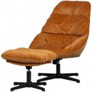 WOOOD YARO ARMCHAIR WITH FOOTSTOOL - GINGER  thumbnail