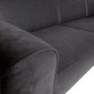 WOOOD STATEMENT CORNER SOFA LEFT SUEDINE BLACK thumbnail