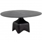 WOOD Foss sofabord aluminium 40xø75cm antikk sort / brun thumbnail