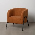ARMCHAIR TERRACOTTA FABRIC-METAL ROOM 68 X 66 X 74 CM . 614514 slett thumbnail