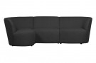 WOOOD COCO 3-SEATER ROUNDED LEFT BOUCLÉ DARK GREY thumbnail