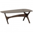 WOOOD FLASH COFFEE TABLE MANGO WOOD/GLASS WALNUT thumbnail