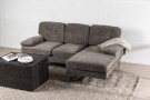 Remis 3-seter sofa mørkegrå thumbnail