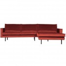 WOOOD RODEO CHAISE LONGUE RIGHT VELVET CHESTNUT thumbnail