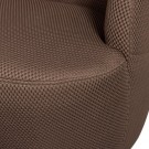 WOOODSERRA SWIVEL ARMCHAIR IN POLYESTER/MESH FABRIC - 3D EFFECT - ESPRESSO thumbnail