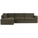WOOOD FREDDIE CORNER SOFA LEFT WARM GREEN thumbnail