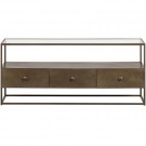 WOOOD DEPART TV UNIT METAL ANTIQUE BRASS thumbnail