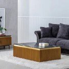 SOFABORD MED MARMORPLATE - MANGOTRE 120 X 80 X 42 CM thumbnail