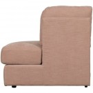 Vtwonen FAMILY 1-SEAT ELEMENT ROUND CORNER RIGHT WOVEN FABRIC PINK thumbnail