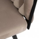 2 stoler i sett CHAIR BEIGE-BLACK FABRIC-METAL ROOM 62 X 59 X 77 CM thumbnail