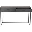 Alexis - Konsollbord med skuffer Svart 120x40x76 Mdf, Metall thumbnail